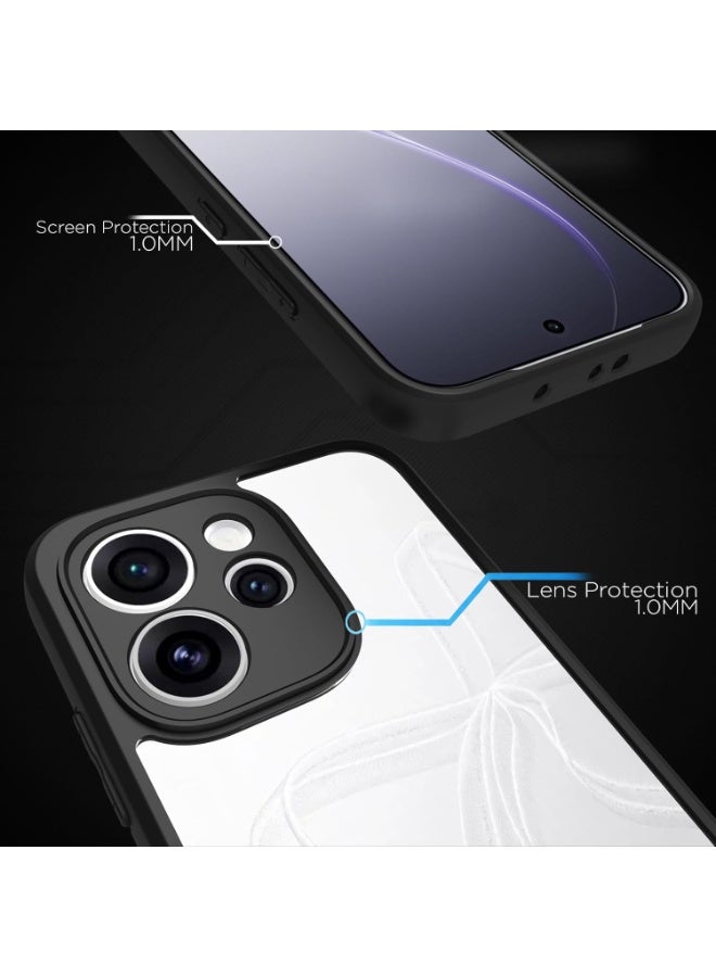 Case Cover Shockproof Hard PC Back Soft TPU Frame Anti-yellowing Slim Protective Cover Compatible with Oppo Reno 15 Pro (Clear) - Image 3